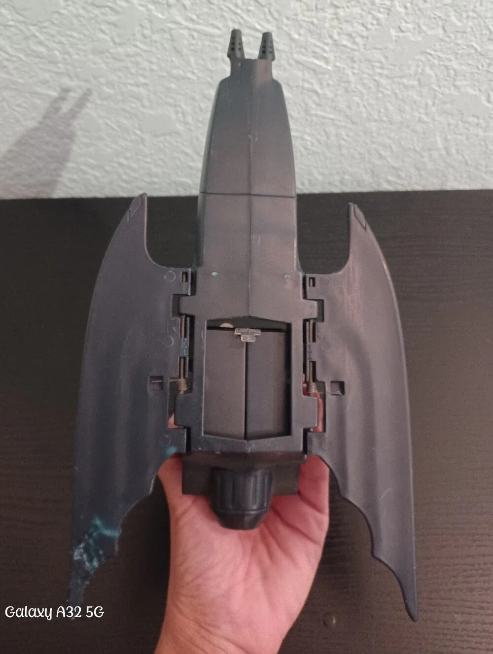 Vintage 1993 Kenner Batman Batmobile/Jet Vehicle Gray/Black Plastic